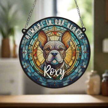 French Bulldog Grey Memorial Suncatcher, 4 of 6