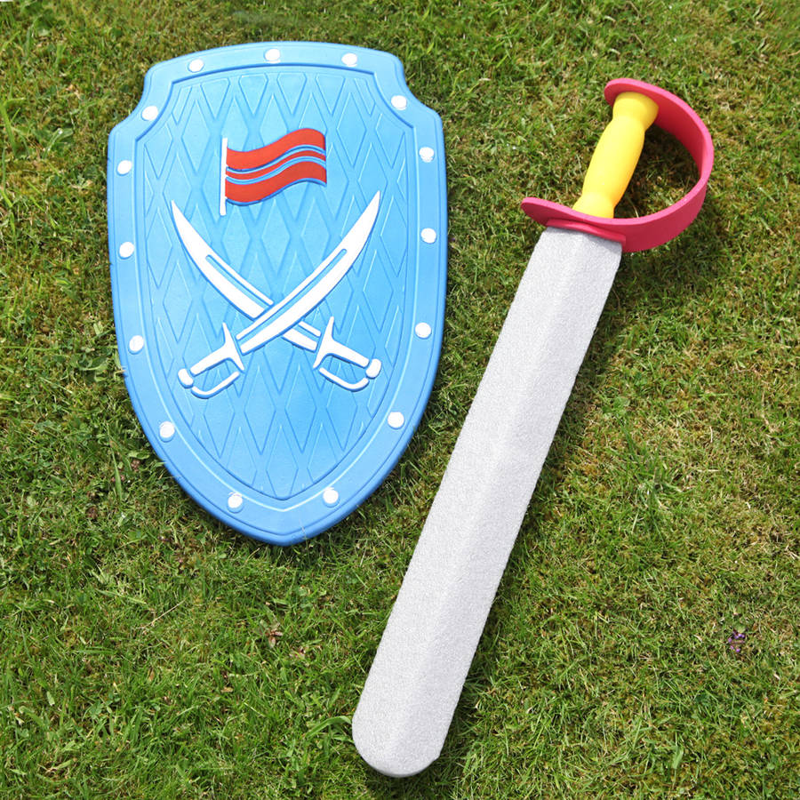 foam knights shield and sword, three colours by red berry apple ...