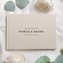 Personalised Linen Guest Book Wedding, thumbnail 1 of 8
