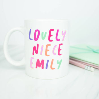 Personalised 'Lovely Niece' Mug, 2 of 4