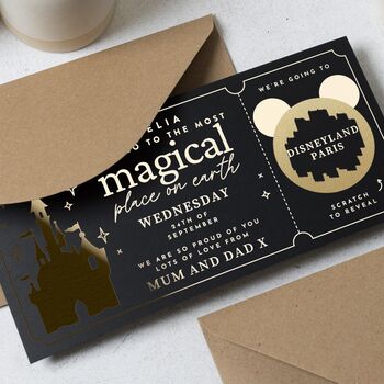 Personalised Disneyland Paris Scratch Reveal Voucher, 3 of 8