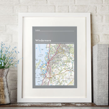 Favourite UK Place Personalised Map Print, 8 of 9