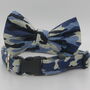 Blue Camouflage Dog Bow Tie, thumbnail 3 of 4