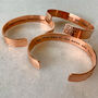 Handmade Mens Personalised Copper Cuff, thumbnail 1 of 10