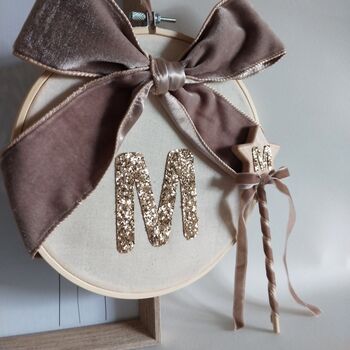 Personalised Baby Name Initial Hoop, 7 of 7