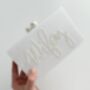 Wifey Pearl Clutch Bag For The Bride, thumbnail 3 of 3
