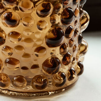 Amber Foam Glass Votive Vase, 4 of 4