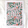 'Sunny Side Up' Typography Illustration, thumbnail 3 of 3