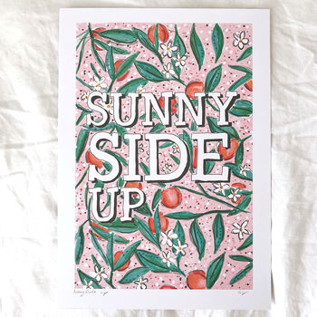 'Sunny Side Up' Typography Illustration, 3 of 3