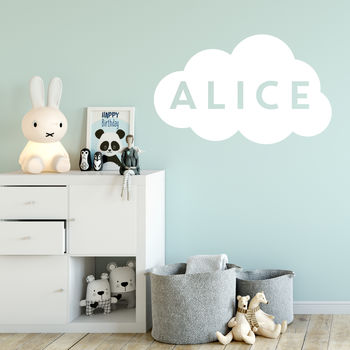 Personalised Cloud Wall Sticker, 2 of 3