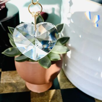 Crystal Heart Suncatcher, Plant Gift, 2 of 3