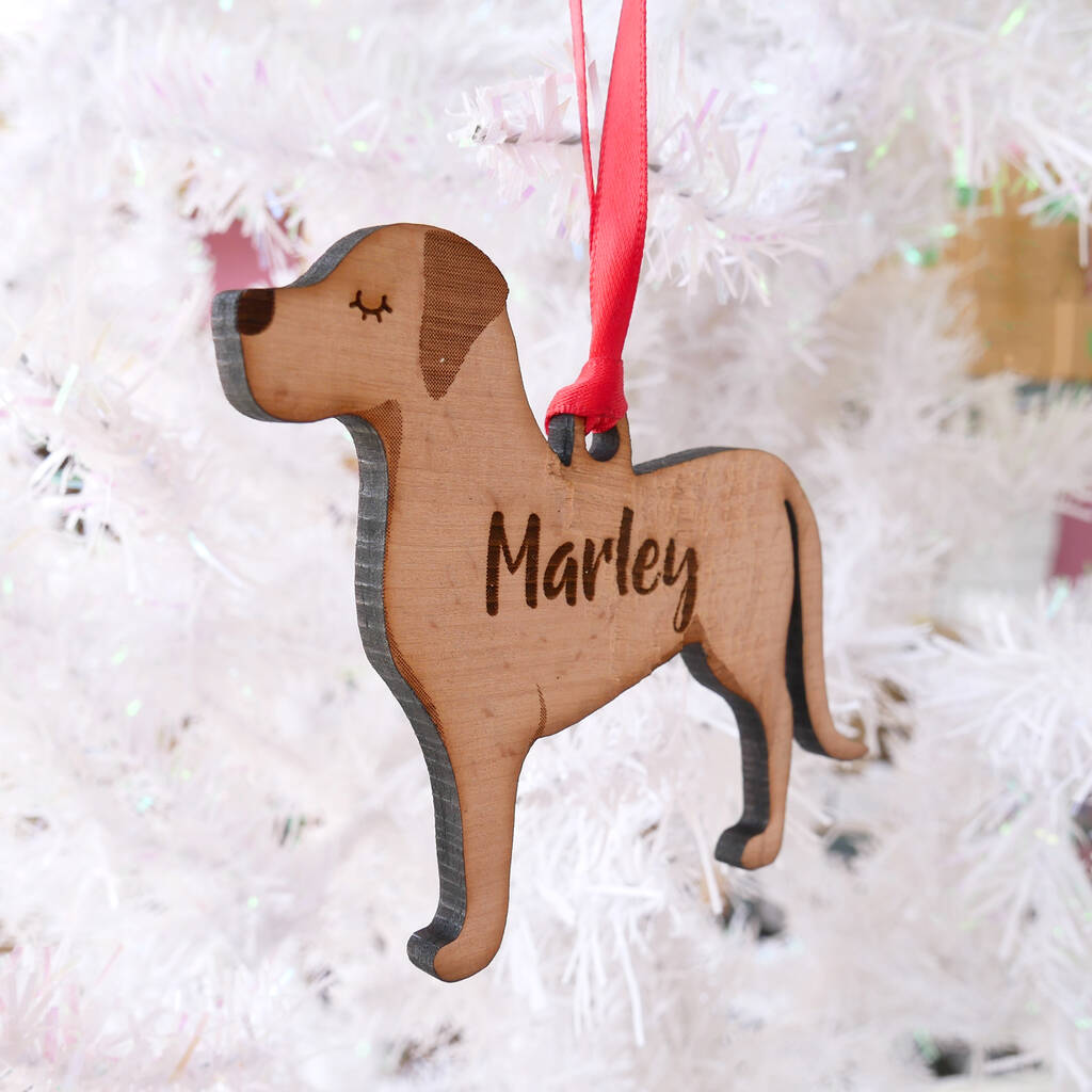 wooden labrador statue