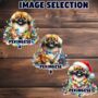 Personalised Pekingese In Christmas Lights, thumbnail 3 of 10