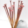 Rose Gold Ombre Painted Knitting Needle Set, thumbnail 6 of 6