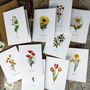 Set Of 10 Different Wildflower Notecards And Envelopes, thumbnail 6 of 7