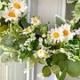 Large White Daisy And Eucalyptus Floral Wreath, thumbnail 5 of 8