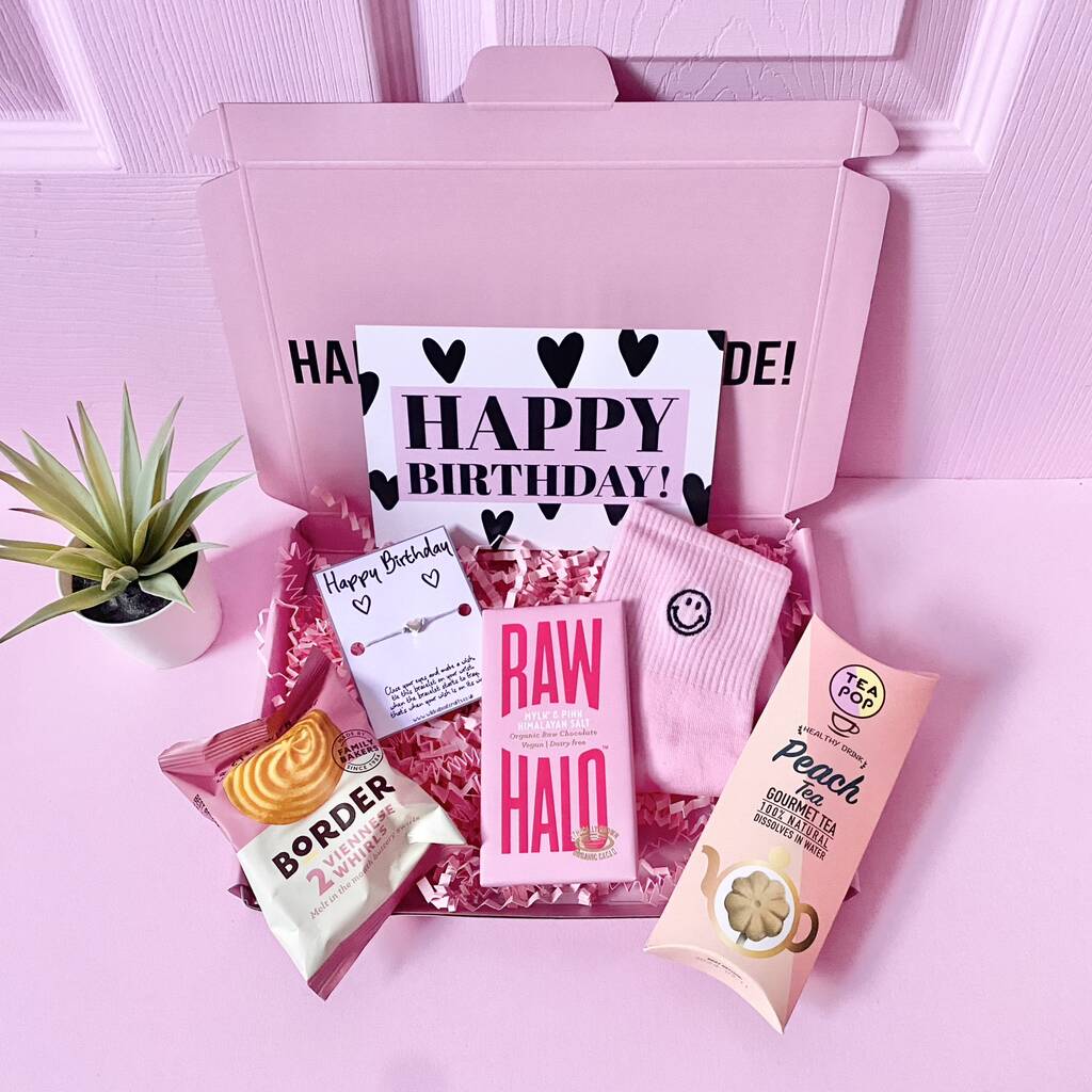 Pink Birthday Box For Her By Happy Boxx