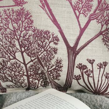 Lavender And Chamomile Linen Sleep Pillow, Hand Printed, 5 of 12