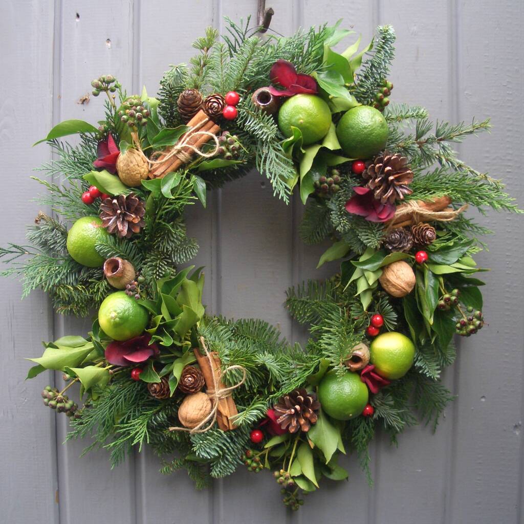 Fresh Classic Traditional Christmas Wreath By Pippa Designs ...