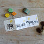 Baby Elephants Concertina Keepsake Card, thumbnail 1 of 5