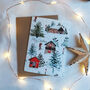 Ski Chalet Christmas Card, thumbnail 2 of 3