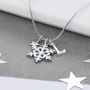 Personalised Kids Snowflake Necklace, thumbnail 1 of 2