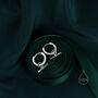 Sterling Silver Horizontal Bar Dangle Hoop Earrings, thumbnail 4 of 11