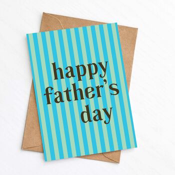Striped Happy Father's Day Card, 2 of 2