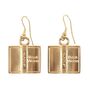 Book Worm Earrings, thumbnail 2 of 2