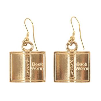Book Worm Earrings, 2 of 2