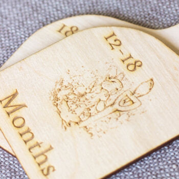 Bunny Rabbit Hanger Dividers For Baby Clothes Nursery X Eight, 3 of 7