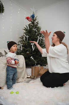 Christmas Pudding Merino Knitted Hat, 2 of 7