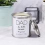 First Father's Day Paint Pot Scented Candle For Dad, thumbnail 3 of 10
