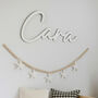 Custom 70cm Wooden Children's Wall Name Sign Nursery Bedroom, thumbnail 4 of 5