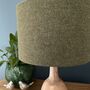 Betsy Tussock Green Tweed Floral Lined Lampshades, thumbnail 8 of 9