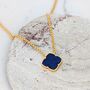 The Lucky Clover Lapis Lazuli Pendant Necklace, thumbnail 1 of 7