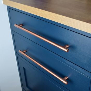 Copper Pull T Bar Door Handle Cabinet Hardware, 2 of 8