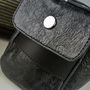 Personalised Black Leather Wash Bag, thumbnail 3 of 4