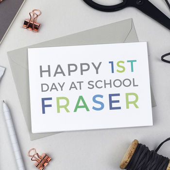 Personalised First Day At School Card, 3 of 4