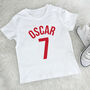 Personalised Birthday T Shirt Football Style, thumbnail 4 of 6