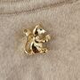 Vintage Gold Squirrel Brooch, thumbnail 2 of 2