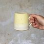 Handmade Tall Mug In Golden Sand, thumbnail 4 of 5