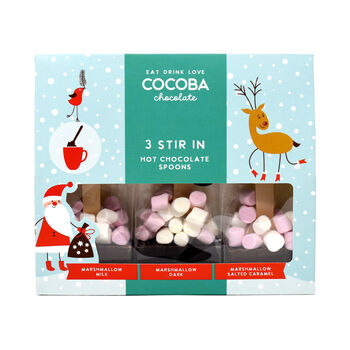 Christmas Marshmallow Hot Chocolate Spoons Gift Set, 3 of 3