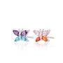 Colour Pop Butterfly Stud Earrings, thumbnail 9 of 9