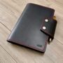 Black A5 Personalised Luxury Leather Journal Cover, Refillable Notebook, thumbnail 4 of 12