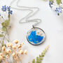 Blue Sweet Williams Necklace, thumbnail 2 of 5