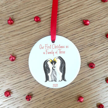 Personalised First Family Christmas Tree Decoration, 3 of 9
