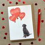 Personalised Dog Happy Valentine's Day Card, thumbnail 1 of 12