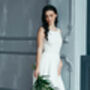Bohemian Linen Wedding Dress, thumbnail 9 of 12