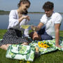 Personalised Family Leaf Picnic Blanket, thumbnail 2 of 3